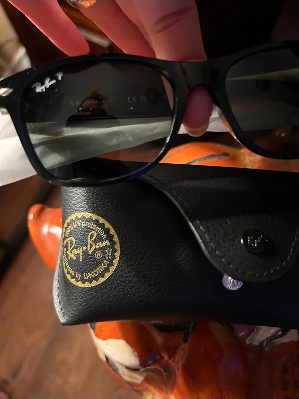 Ray-Ban Black Men's Sunglasses with Dark Lenses